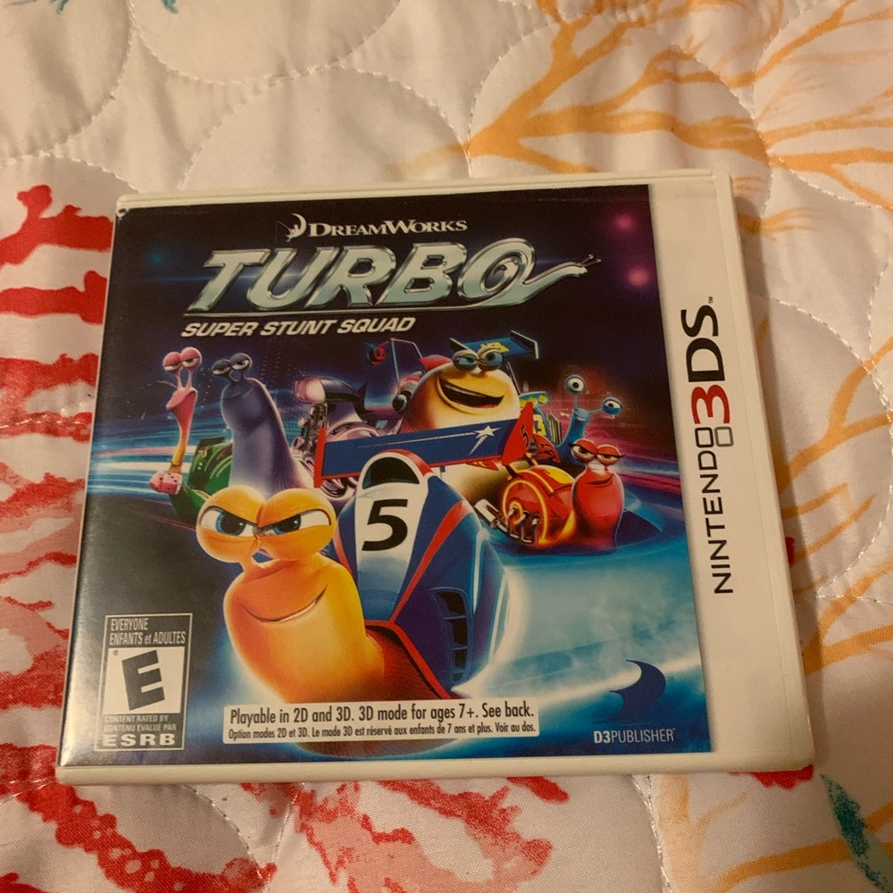 Turbo Super Stint Sqaud Nintendo 3DS game